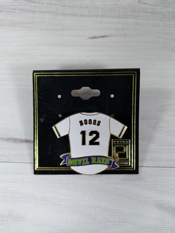 Vintage 1998 Tampa Bay Devil Rays Lapel Pin Wade Boggs Jersey Peter David Cover