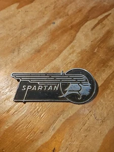 Vintage Spartan Emblem RV Trailer Airplane Badge - Picture 1 of 10