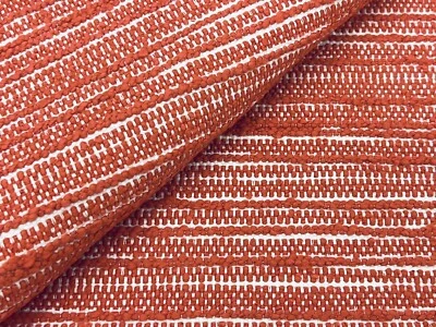 Christopher Farr Texturizado Strie Tecido Rústico Uphol - Hippie / Coral 1,5 jarda - Imagem 1 de 4