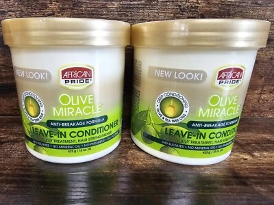 African Pride Olive Miracle Anti-Breakage Leave-in Conditioner, 15 oz Lot Of 2 - Image 1 of 4