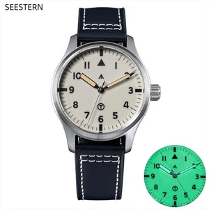 Seestern Automatikuhr Herren Filegeruhr Seiko NH35 Edelstahl & Saphirglas Luxus - Picture 1 of 25