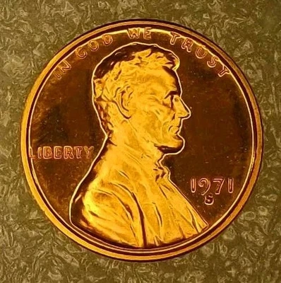 🔥 DCAM 1971-S PROOF LINCOLN CENT DDO DDR & RPM (West) VARIETY - Image 1 of 4