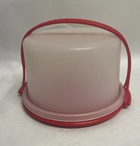 Tupperware Vintage 1989 Cheese Ball Carrier / Toy Cake Holder, 3 Pieces - Picture 1 of 8