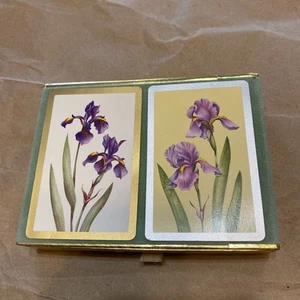 Congress Designer Series Playing Cards Double Deck Purple Iris Sealed - Picture 1 of 4