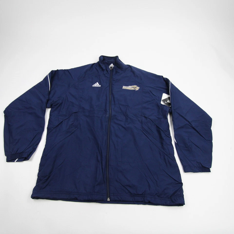 Jaqueta Gallaudat Bison Adidas Climalite Feminina Azul Marinho Nova - Imagem 1 de 1