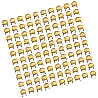  100 pz fai-da-te in ottone rivetto esagonale con borchie a artigli chiodo a - Immagine 1 di 4