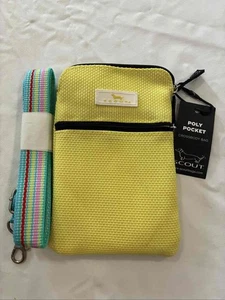 SCOUT Poly Pocket Crossbody Bag Freshly Squeezed Yellow Multi Stripe NWT - Picture 1 of 10