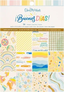 American Crafts Buenos días - Almohadilla de papel de una cara 6"X8" 36/paquete - Obed Marshall - Imagen 1 de 2