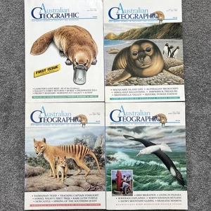 Australian Geographic Magazines 1986 Vol.1 Issues 1-4 + Inserts - Collectors Set - Picture 1 of 6