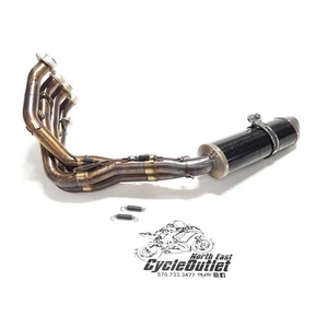 08-16 YAMAHA YZF R6 LEO VINCE HEADERS PIPE GRAVES SLIP ON MUFFLER FULL EXHAUST  - Picture 1 of 23