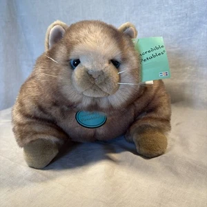 Incredible Petables 16” FAT CAT KITTEN Tan Tabby Soft Cuddy Stuffed Plush Animal - Picture 1 of 16