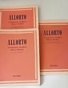 R. Allorto: Antologia Storica della Musica vo. I, II  e II - Ricordi - Foto 1 di 18