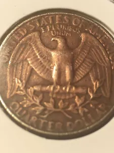 1983-P Extreme Missing Clad Error Quarter Entire Reverse Stunning Patina Obverse - Picture 1 of 3