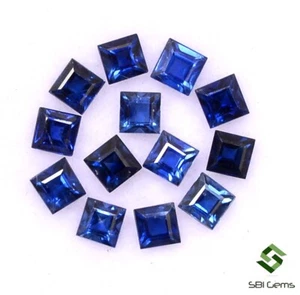 2.25x2.25 mm Natural Blue Sapphire Square Cut Lot 13 Pcs 1.16 Cts Loose Gemstone - Picture 1 of 5