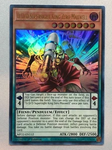 Yugioh 2022 Tin of the Pharaoh's Gods D/D/D Supersight King Zero Maxwell  - Picture 1 of 1
