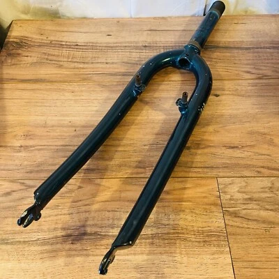 Vintage 90s Diamondback 1 1/8 Threaded Fork Uni Trac 26 Spinner 150mm Green - Image 1 of 4