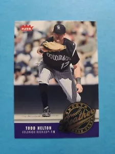 TODD HELTON 2006 FLEER SMOOTH LEATHER BASEBALL CARD # SL-13 G0925 - Picture 1 of 1