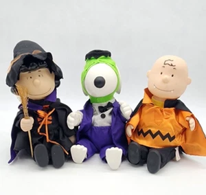 Vintage Halloween Gemmy Charlie Brown Snoopy Lucy Musical Puppe 1997 LESEN - Bild 1 von 16