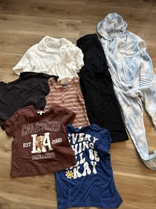 Girls Sz 8 Lot H&M Old Navy Cargo T Shirts Pajama - Picture 1 of 8