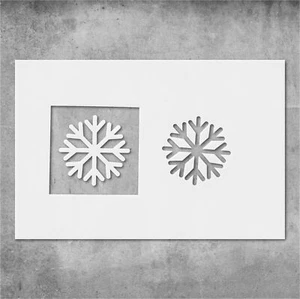 Snowflake Design Reusable Mylar Stencil Template Reusable Wall Art, DIY Crafts, - Picture 1 of 9