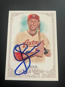 2012 Topps Allen and Ginter Jed Lowrie Autograph Signed Card Astros Red Sox A’S - Picture 1 of 2