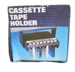 RANGE K7 TAPE HOLDER RANGE CASSETTE AUDIO MURAL 8 CASSETTES - Imagen 1 de 5