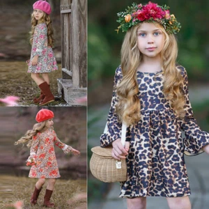 Toddler Kids Baby Girls Floral Bodysuit Clothes Dress Romper Jumpsuit Outfits - Picture 1 of 13