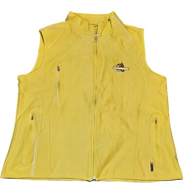 Chaleco de golf para mujer Antigua Desert Dry Jekyll Island GA amarillo mostaza talla grande Foto 1 de 4