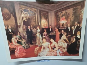 Horace De Callias 'A Social Gathering' print - Picture 1 of 1