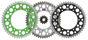 Renthal grooved front & Twinring rear sprocket kit - 1999-2007 Kawasaki KX250 - Picture 1 of 4