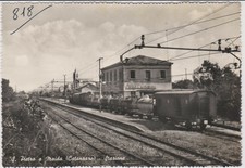 S. PIETRO A MAIDA CATANZARO STAZIONE CON TRENO MERCI 1955 BELLA !