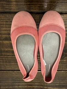 Patagonia Leather Ballet Slip On Mesh Flats Women size 7.5M Coral - Picture 1 of 6