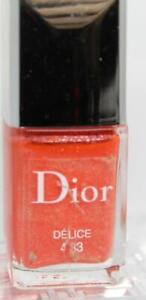 Dior Vernis Nail Colour #433  Delice (Orange Shimmer)  w Cap  10 ml Free S&H
