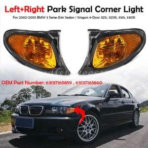 2x Corner Marker Parking Light Turn Signal Left+Right For BMW 3 Series E46 02-05 - Picture 1 of 8
