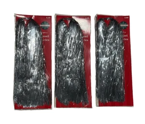 Weihnachtsbaum Eiszapfen Lametta Silber 3er Pack Dezember Haus 6000 Ct Brandneu - Bild 1 von 2