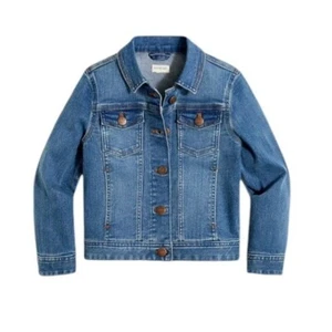 J. Crew CrewCuts Girls' denim Jean jacket Blue Size 4/5 retail $70 - Picture 1 of 11