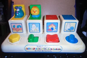 Vintage 1984 Shelcore Pop Up Haustiere Motorik Kinder Lernspielzeug - Bild 1 von 1