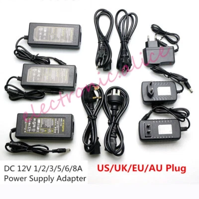 AC110 220V Power Supply Adapter Transformer LED Strip 2A 3A 5A 8A DC 5V 12V 24V - Image 1 of 4