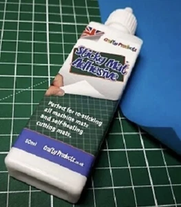 50ml Sticky Mat Adhesive Reposicionable Bajo Tachuela Plantilla Pegamento Sello - Imagen 1 de 4