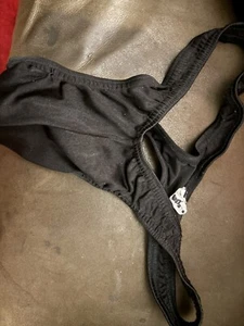 Little Boy Blue Black Muscle Thong M - Picture 1 of 3