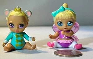 Lot of 2 ~ Baby Born Surprise Mini Babies Series 4 Replacement Babies ~ Rocking - Picture 1 of 8