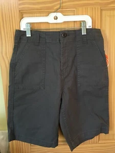 New Wonder Nation Boy Gray Carpenter shorts Adj Waist - Picture 1 of 2