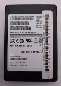 Disque dur SAS Netapp X371 ST63A960ATE 960Go 2,5" 12Gps HDD avec caddy *UTILISÉ* - Photo 1/3