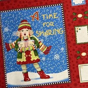 MODA The Caroler - Mary Engelbright Christmas Panel 24”x44” Vintage 2008 - Picture 1 of 7