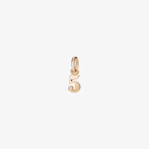 Dodo Anhänger Nummer "5" (Fünf) kleine Größe 9k Roségold Ref.DMB4025-NUM5S-0009R - Bild 1 von 1