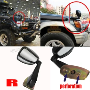 1PCS For Toyota Land Cruiser LC80 91-97 Front Right Cover Black Auxiliary Mirror - Picture 1 of 4