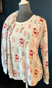 Disney Winnie Puuh Damen Weihnachten Pyjama 2-teiliges Set, Große 12-14, Neu ohne Etikett - Bild 1 von 24