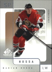 2000-01 SP Game Used Senators Hockey Card #42 Marian Hossa