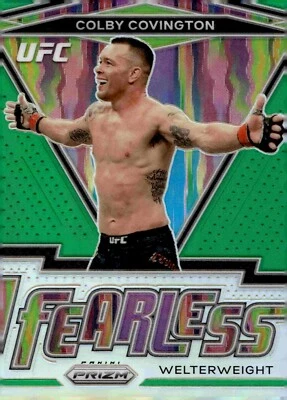 Colby Covington - 2021 Panini Prizm UFC Fearless Green #23 - Image 1 of 2