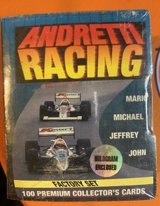 1992 Collect-A-Card ANDRETTI RACING 100 card Set with Hologram Factory Sealed